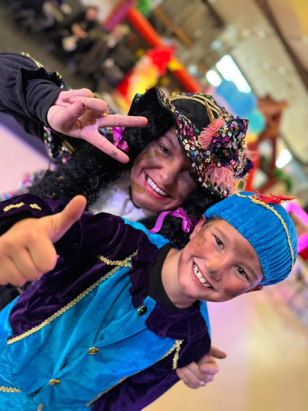 Glitterpiet met kinderen